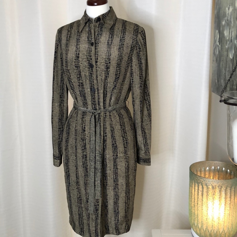 Sophisticated Shirt Dress with Belt